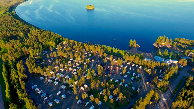 Ilmakuva leirintäalueesta