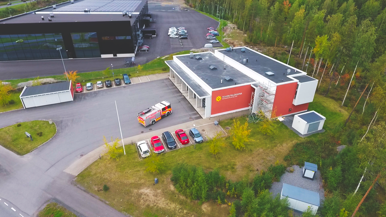 Ilmakuva paloasemasta